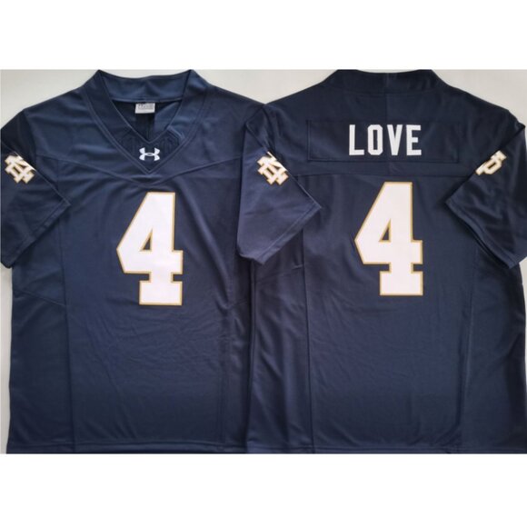 Youths Kids Mens Womens Jeremiyah Love Navy Stitched Jersey